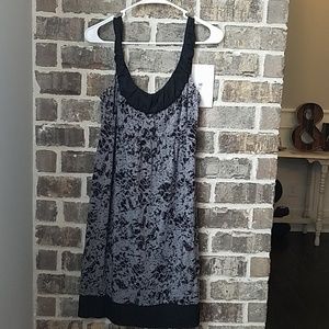 ❤Ann Taylor Loft Gray and Black Dress